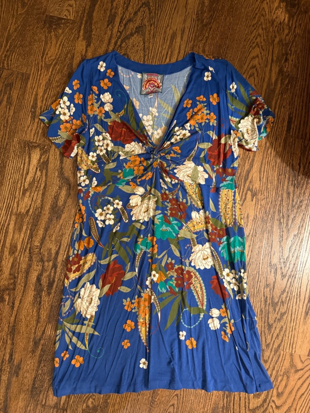Johnny Was Tee Bee Twist Front Swing Dress